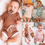 2020 Toddler Baby Boys Girls Summer Clothing Newborn Kids Baby Girls Ribbed Knitted Short Sleeve T-shirts+Shorts Tracksuits Sets - Korvel
