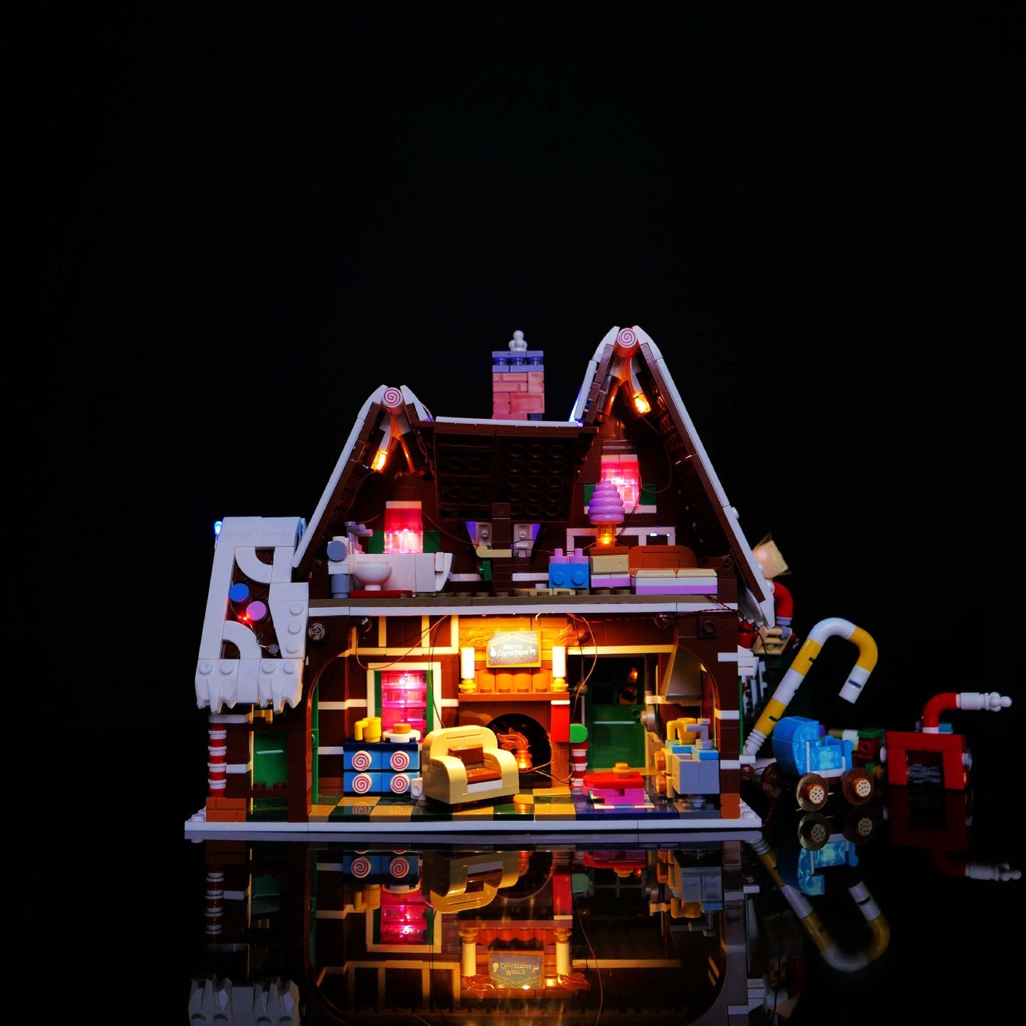 Iluminación LED Compatible con LEGO para el Set de Casa de Jengibre