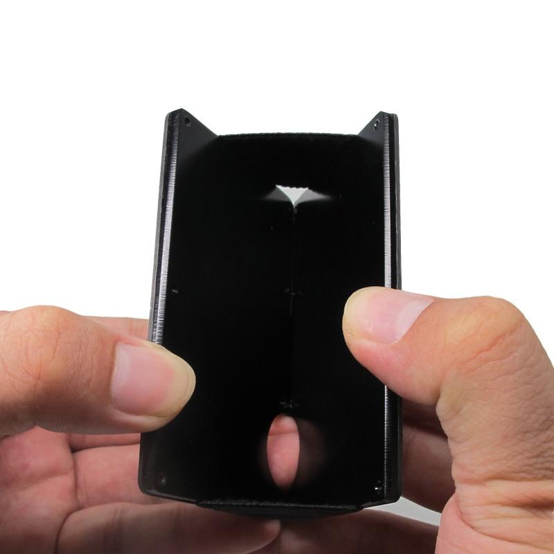 Carbon Fiber Wallet Metal Mini Slim Wallet Men's Credit Card ID Holder With RFID Anti-chief Card Wallet Porte Carte - Korvel