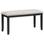 Ensemble de salle à manger moderne TREXM en 6 pièces avec table, chaises et banc
