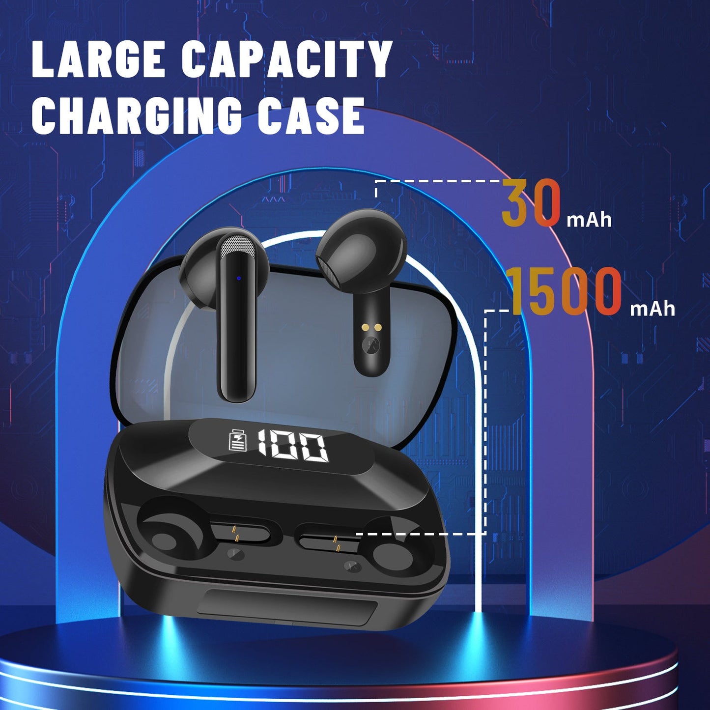 AKZ-S18 Touch Control TWS Earbuds with Power Bank
