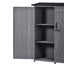 Abri de rangement en bois premium 5,3 pieds x 4,6 pieds avec toit étanche