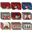 Christmas Snowman Linen Meal Mat Snowflake Grid Printed Table Mat Christmas Party Decoration Insulation Mat Holiday Decoration - Korvel