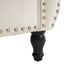 Banc de rangement multifonction en velours avec coussin - Beige