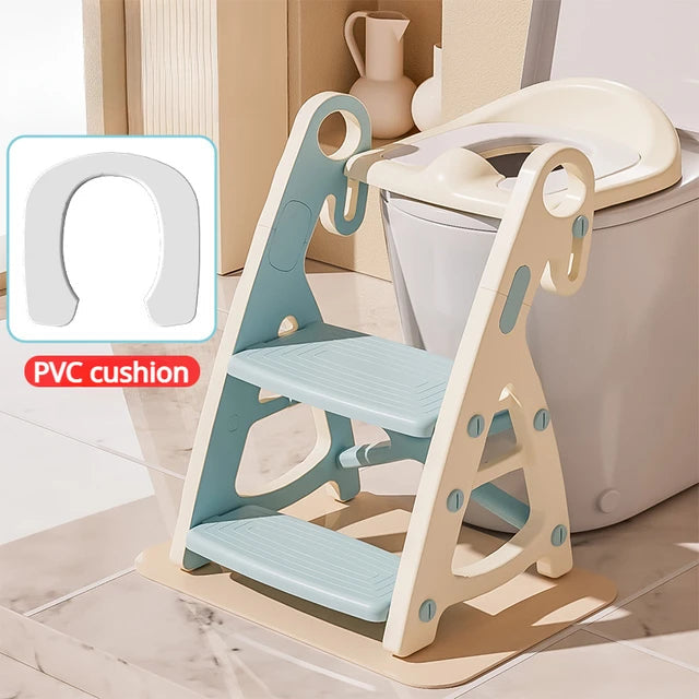 Asiento de Entrenamiento para el Baño Ajustable y Escalón para Niños