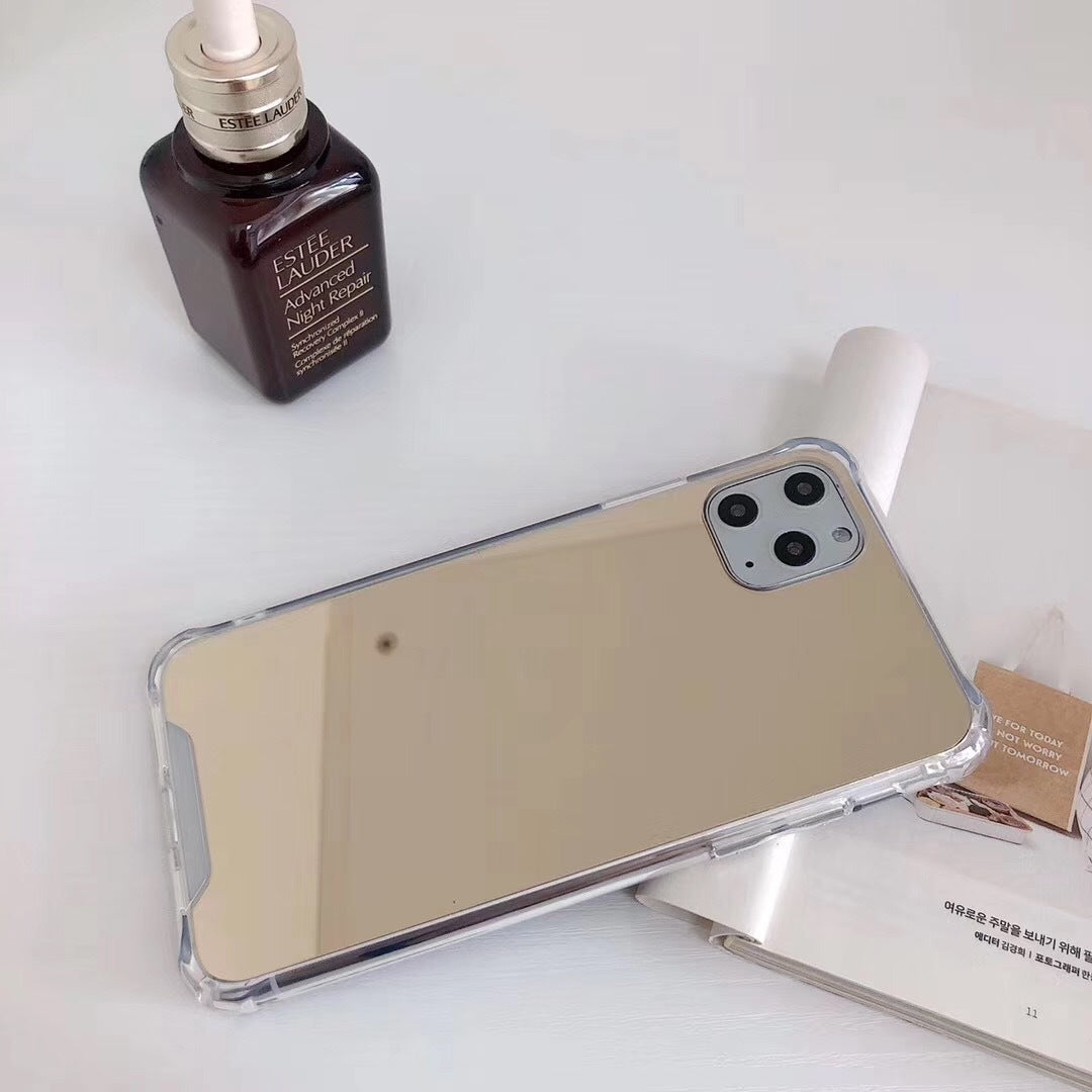 Coque miroir anti-choc Gasbag pour iPhone XR, XS MAX, 13, 14 Plus
