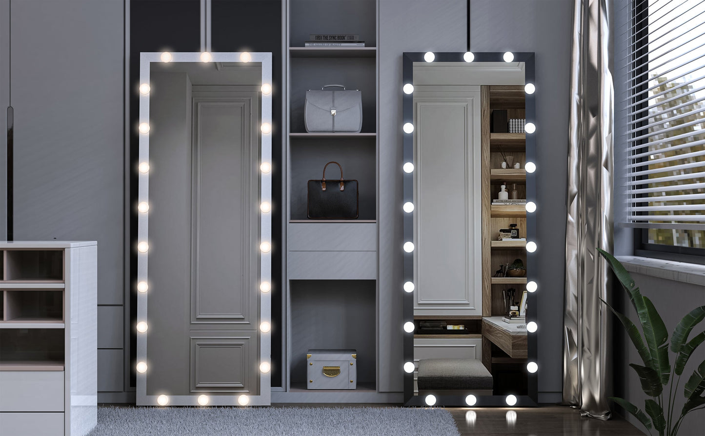 Illuminated Full Body Makeup Mirror - 63x24 Inch