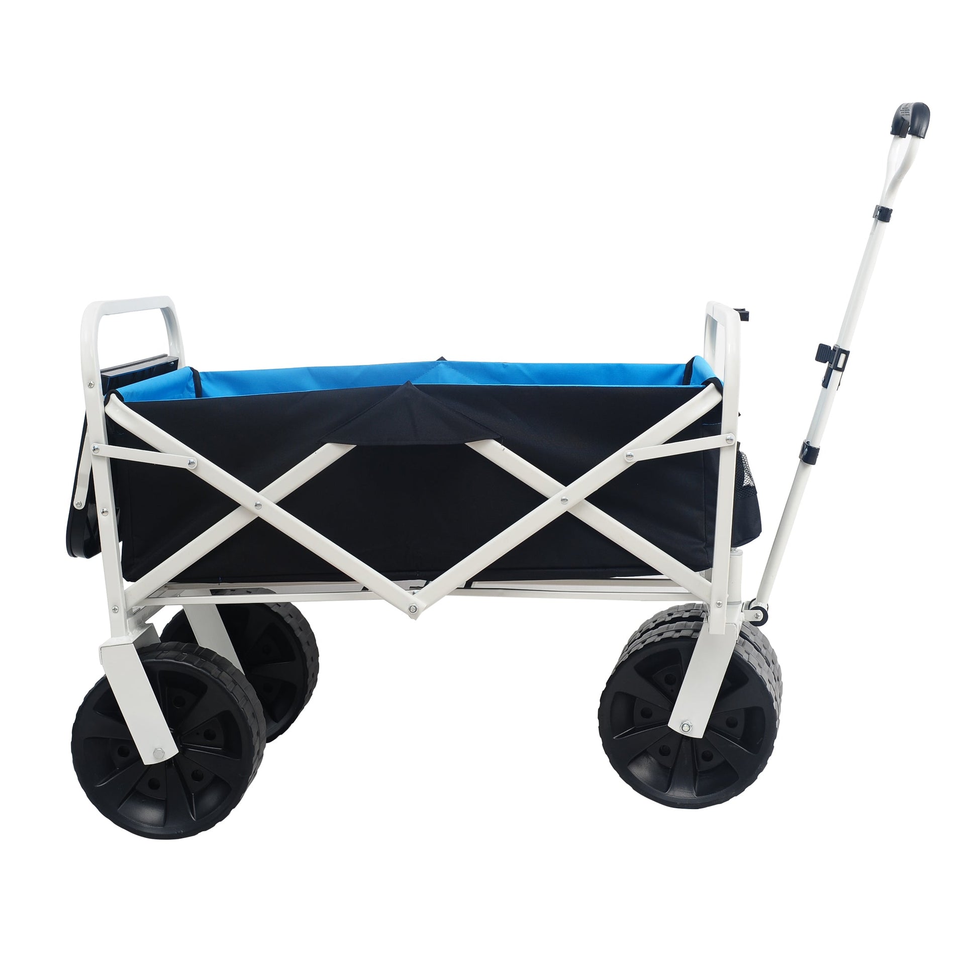 Folding Wagon Garden Shopping Beach Cart (white) - Korvel