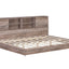 Full Size Daybed Frame with Storage Bookcases Wood Light Oak - Korvel
