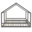 Twin Size House Platform Beds Two Shared Beds Gray - Korvel