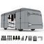 Umbrauto Class A RV Cover Upgraded Heavy Duty 7 Layers Top Windproof Breathable Class A Motorhome Camper Cover,Grey - Korvel