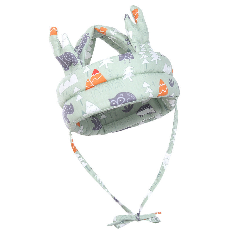Baby anti-collision hat baby walking anti fall hat children's anti fall head protection hat safe breathable and washable - Korvel