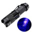 Zoomable LED UV Flashlight SK68 Violet Light 1200LM Adjustable Focus 3 Modes  Lamp Used By AA Or 14500 Battery(365nm) - Korvel