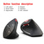 New Wireless Mouse 2.4G Vertical Health Mouse External Battery 6D Design Computer Office - Korvel