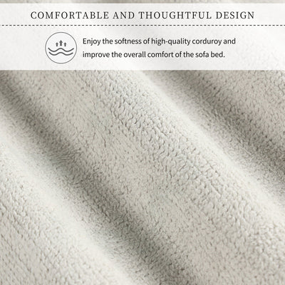 U_STYLE Convertible Soft Cushion Sofa Pull Bed ,for Two People to Sit On - Korvel
