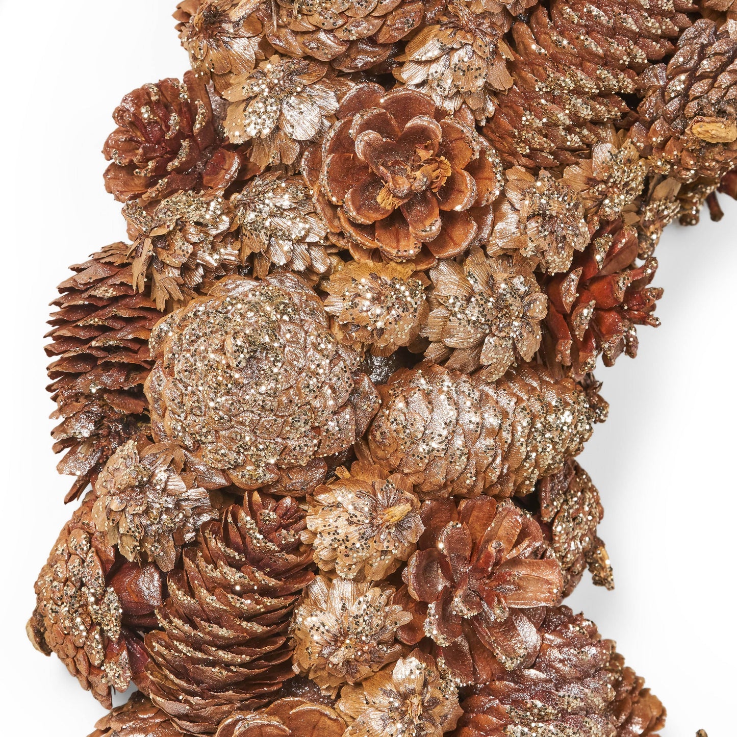 Couronne de pin en cône élégante de 18,5''