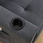 Three in one soft cushion cushion cushion sofa, folding mattress sofa bed, with side pockets and cup holder, dark gray - Korvel