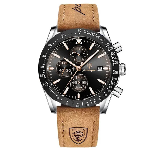 Multi-Functional Waterproof Night Light Men's Quartz Watch