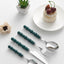 Set of 4 Stainless Steel price Creative Stainless Steel Colorful Pearl Handle Spoon Fork Knife High End Cutlery Set - Korvel