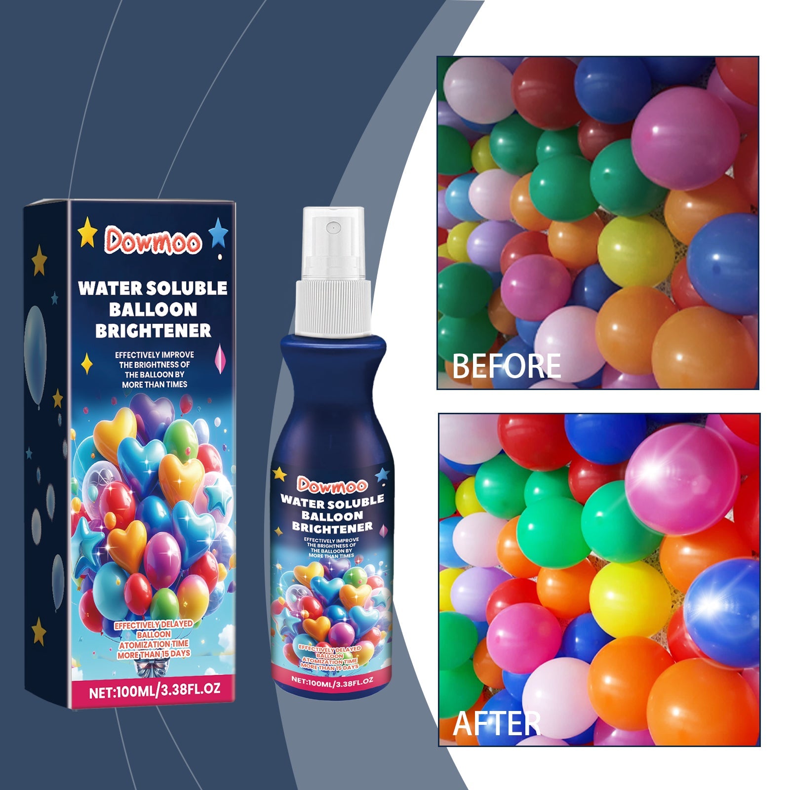 Balloon Highlighter Spray, Balloon Surface Texture Gloss Long-Lasting Anti-Oxidation Appearance Polishing Spray - Korvel