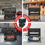 3-Tier Adjustable Rolling Tool Cart | Garage & Workshop Organizer w/ Steel Pegboard - Korvel