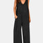 V-Neck Wide Strap Jumpsuit