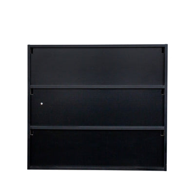 Black Glass Door Shoe Box Shoe Storage Cabinet With RGB Led Light - Korvel