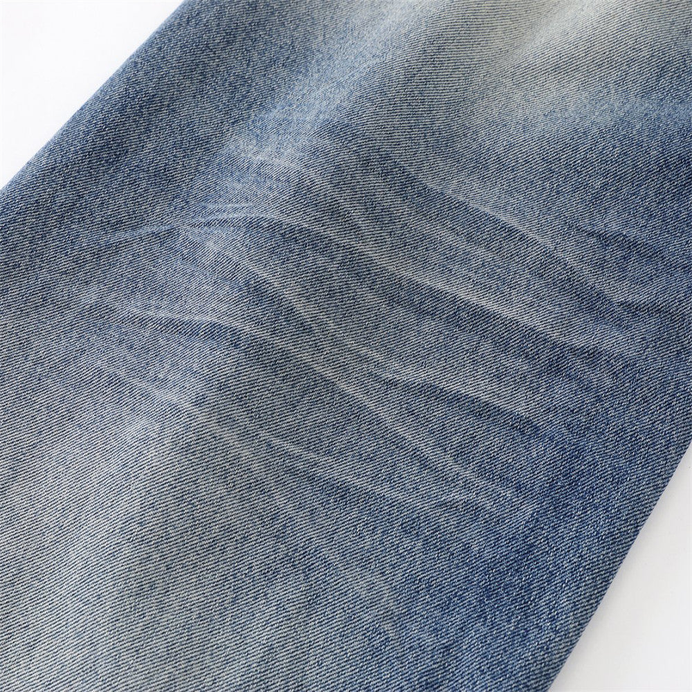 Jeans en denim délavé pour homme - Coupe décontractée