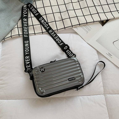 PC hard shell toiletry bag 7-inch shoulder crossbody bag hand storage bag suitcase small bag - Korvel