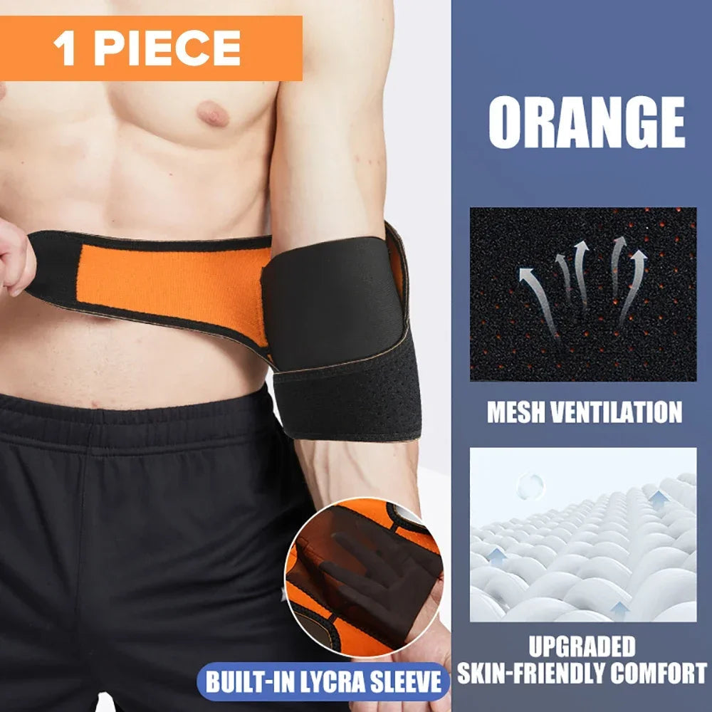 Sports elbow protection men's fitness arm cover arm joint protection warm elbow cover strap protection - Korvel