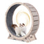 Cat Exercise Wheel for Indoor Cats - Natural Wood Finish