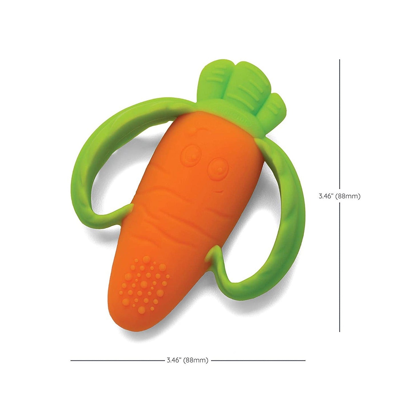 Carrot gum teeth grinder silicone soft teeth fixator children's toys anti eating hand grinding stick supplies - Korvel