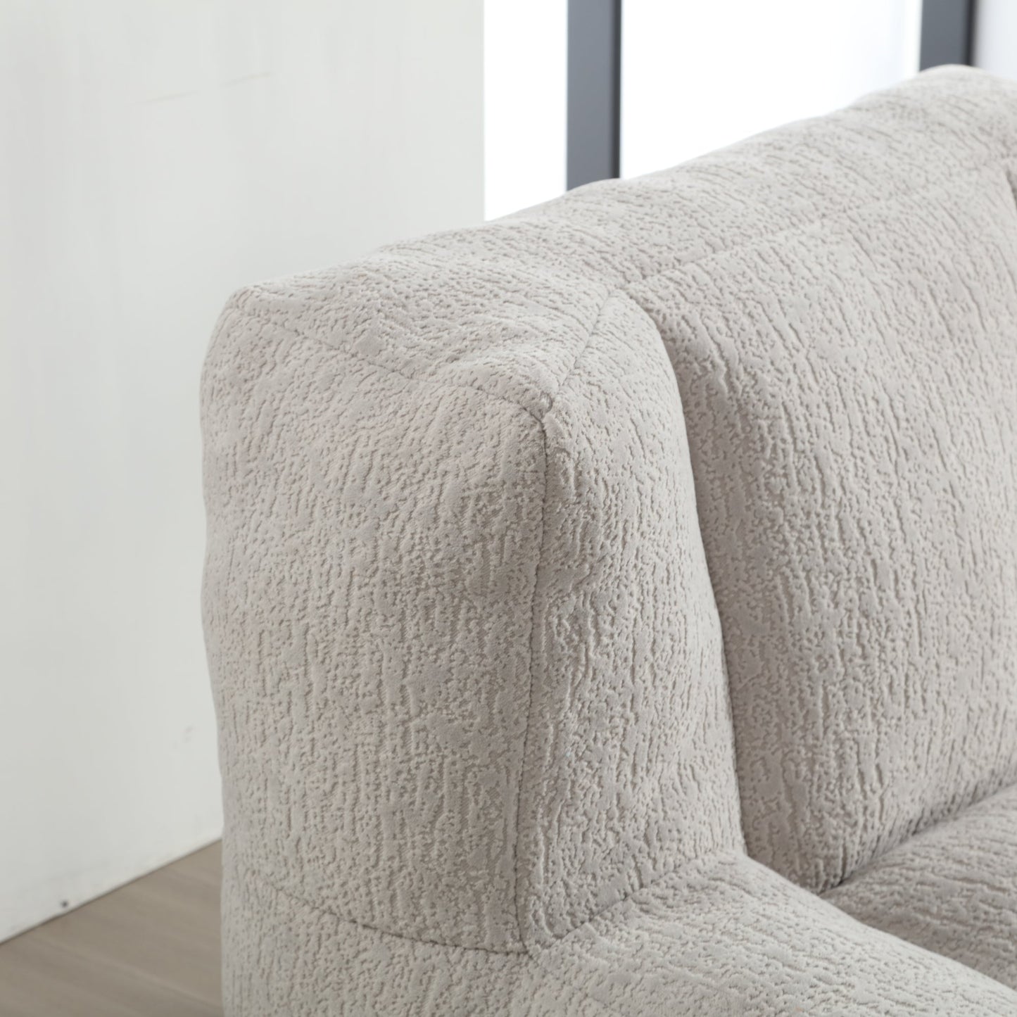 Sillón Puff Esponjoso con Espuma Viscoelástica y Otomana