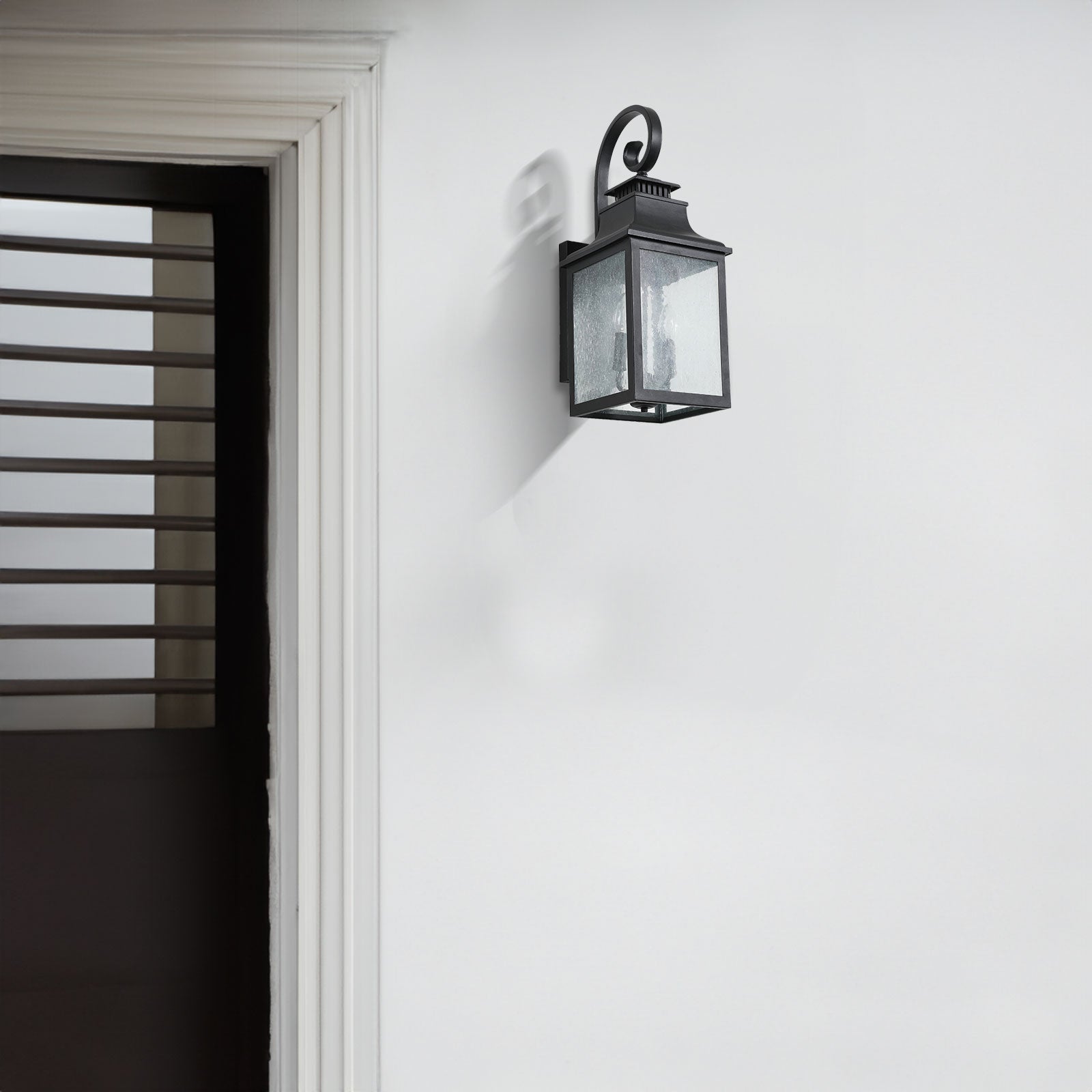 Large Outdoor Wall Lamps With Glass - Korvel