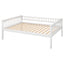 Full over Full Bunk Bed with Drawers  Convertible Beds  White - Korvel