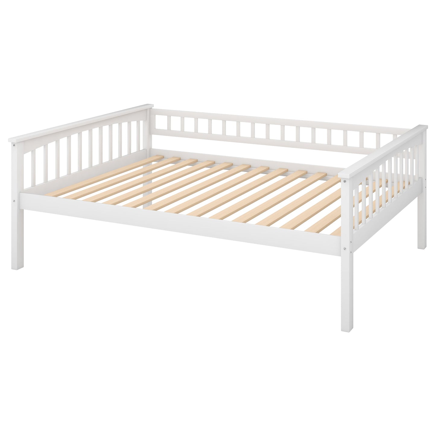 Full over Full Bunk Bed with Drawers  Convertible Beds  White - Korvel