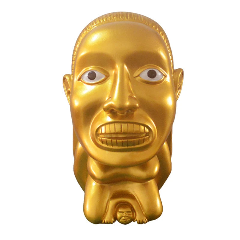 Indiana Jones Idol Golden Fertility Statue Resin Fertility Idol Sculpture with Eye Scale Raiders of The Lost Ark Cosplay Props - Korvel