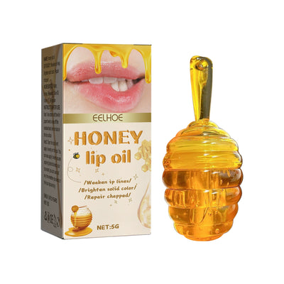 Honey Lip Oil, Reduces Lip Lines Prevents Dryness And Flaking Moisturizing Lip Oil - Korvel