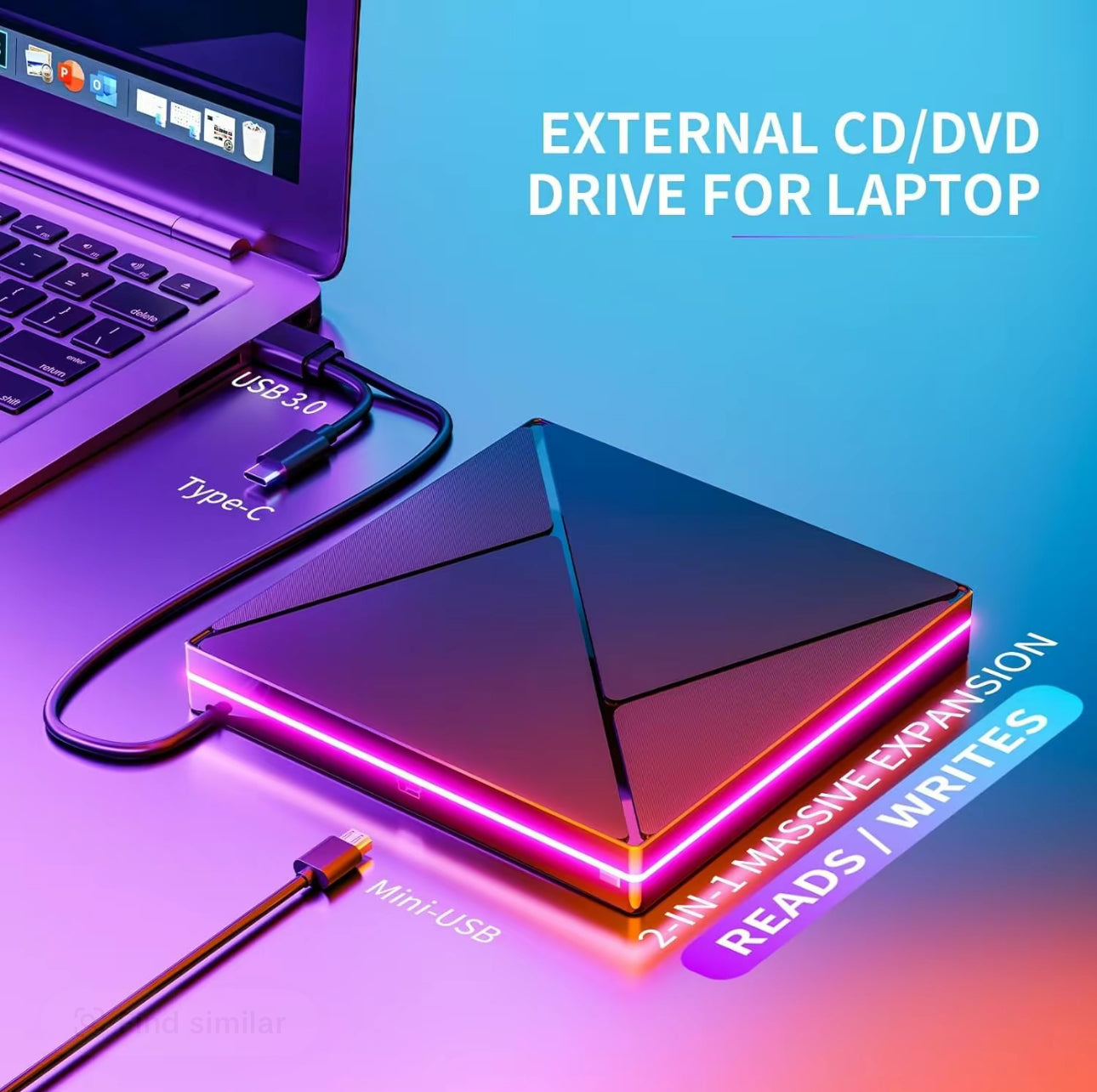 MemoraDrive USB-C DVD Burner - Korvel