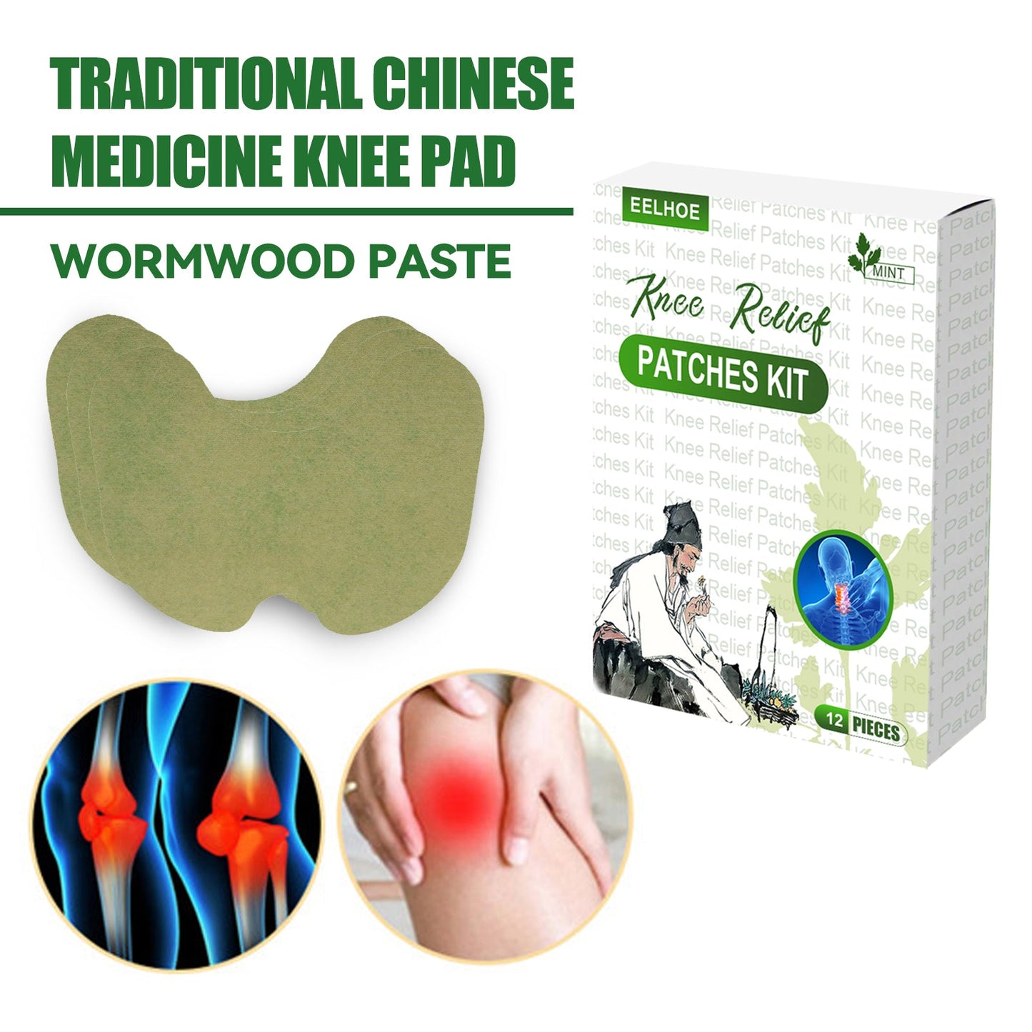 Knee Relief Patches Kit for Comfort and Support