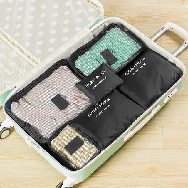 6-Piece Waterproof Travel Storage Bag Set