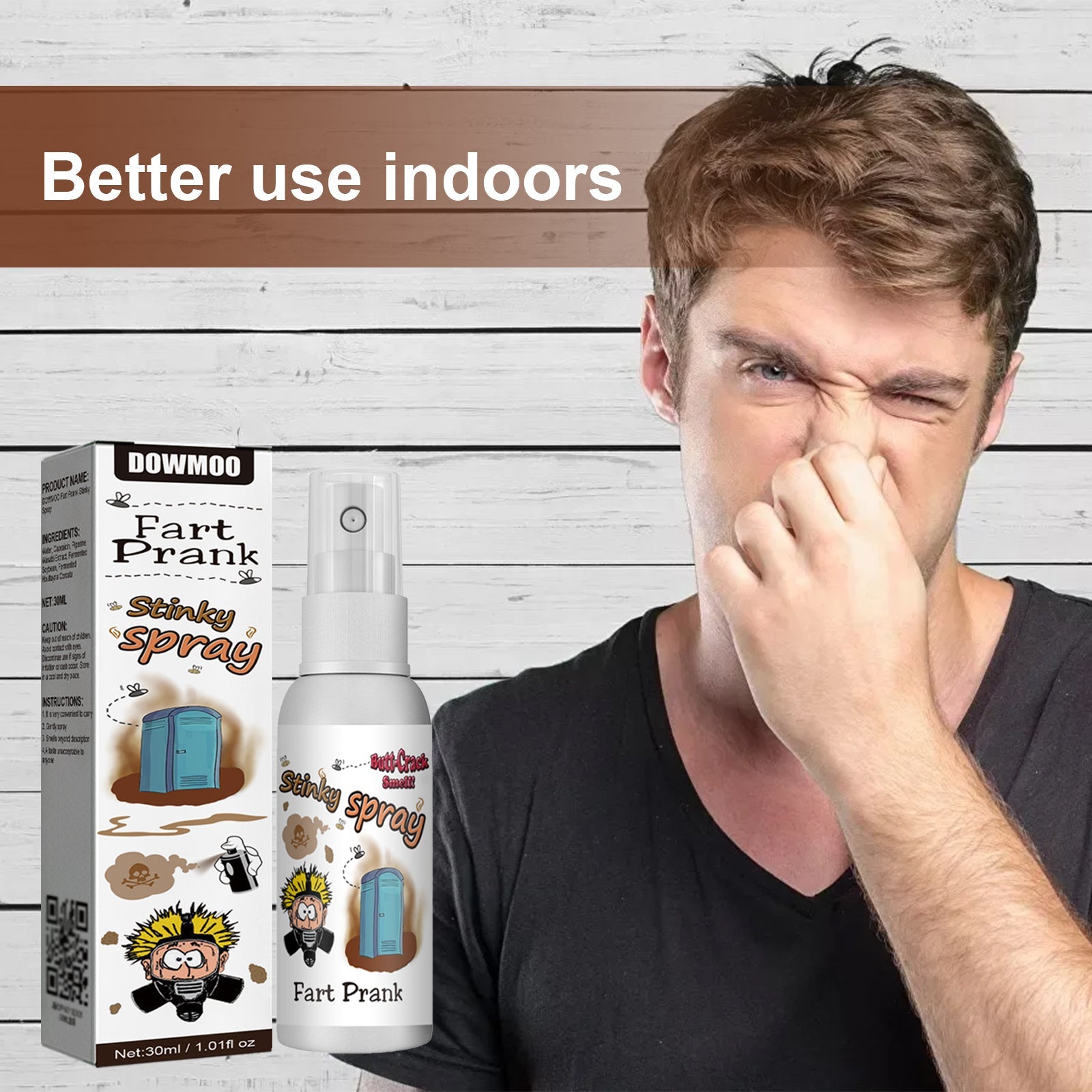 Fart Spray, A Liquid Spray For Funky Long-Lasting Odors Entertainment Spoofing Odor-Relieving Toys - Korvel