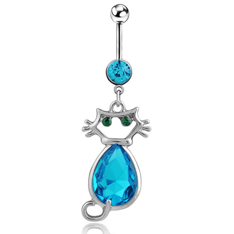 Navel Ring Creative Bat Bee Navel Buckle Navel Ring Body Piercing Jewelry - Korvel