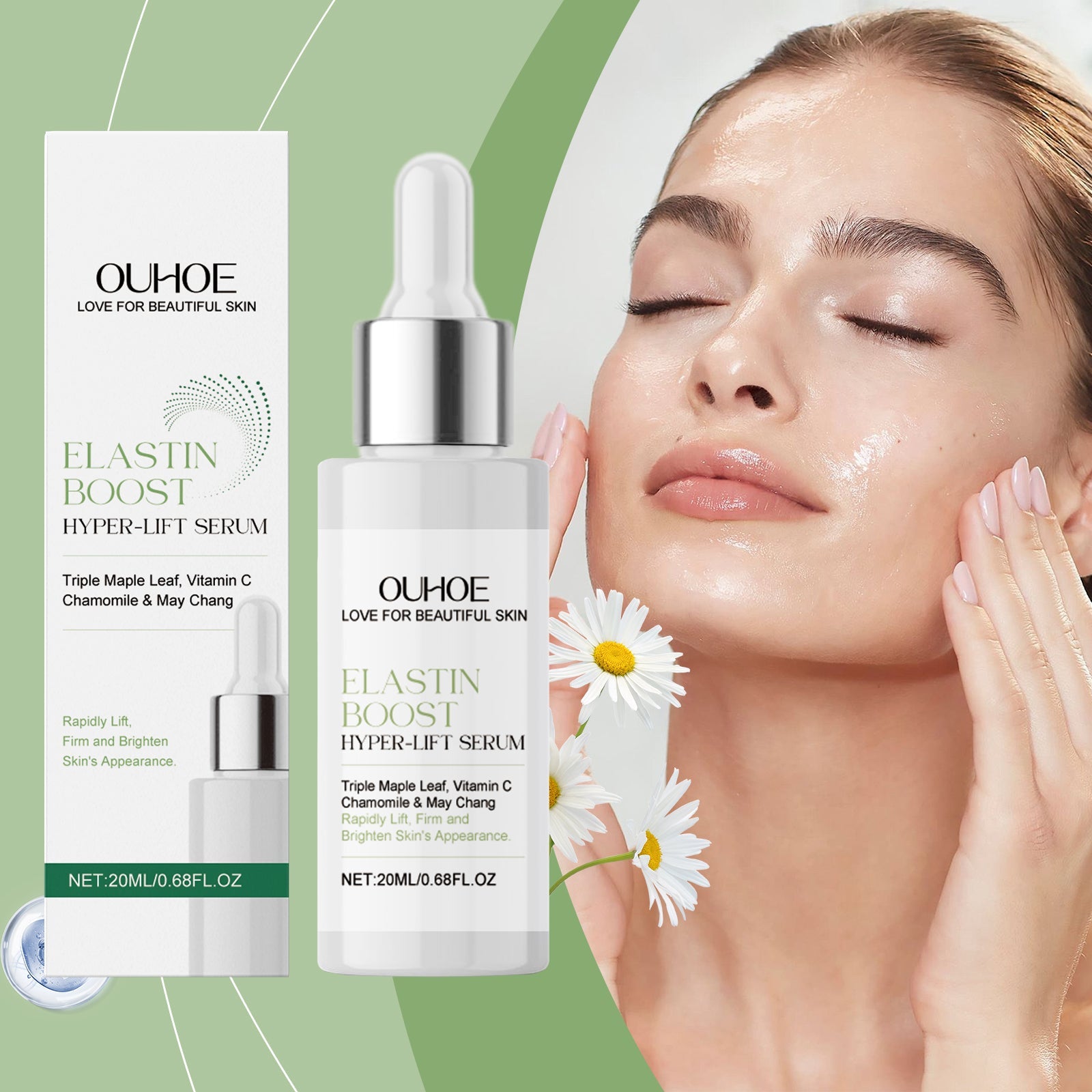 Facial Essence, Gentle Moisturizing, Delicate And Firm Skin, Lightening Fine Lines And Brightening Skin Essence - Korvel