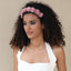 Fashionable fabric flower stamen flower hair hoop for women - Korvel