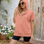 Half Zip Short Sleeve Hooded Top - Korvel