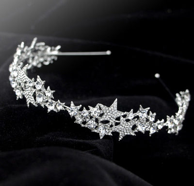 Star Crown New Hair Band Wedding Hair Accessories Bridal Jewelry - Korvel