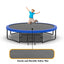 Trampolín para niños de 12 pies con red de seguridad y escalera