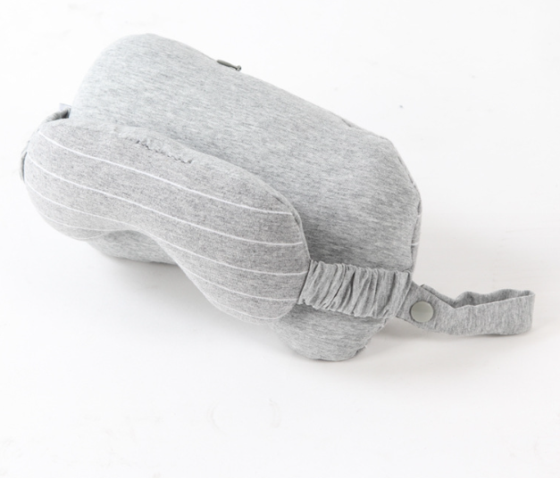 Masque pour les yeux et coussin de cou portable 2-en-1 pour le voyage
