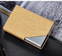 Itapkris Business ID Credit Card Holder For Women Men Fashion Brand Metal Aluminum Card Case PU Leather Porte Carte - Korvel
